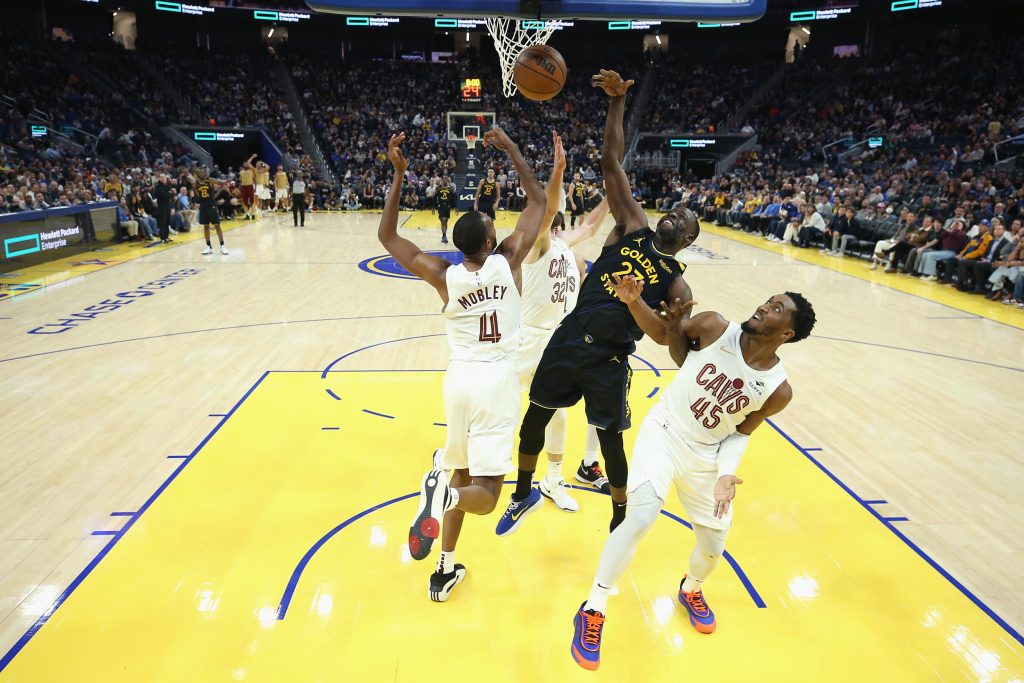 Draymond Green Evan Mobley Donovan Mitchell Cavaliers