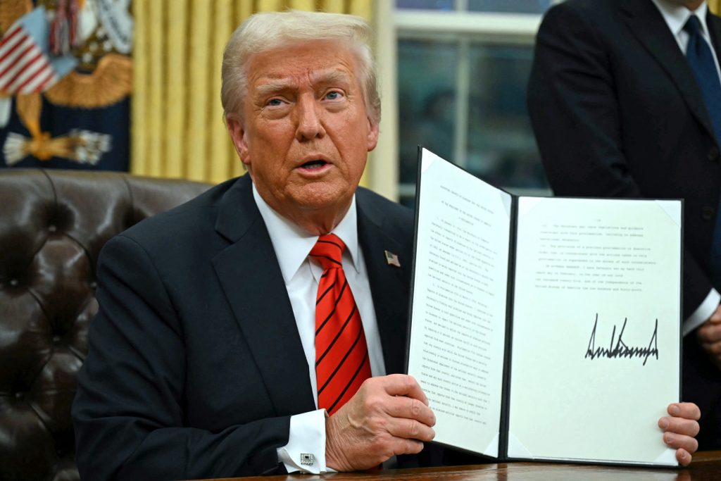 Trump Shows an Executive Order