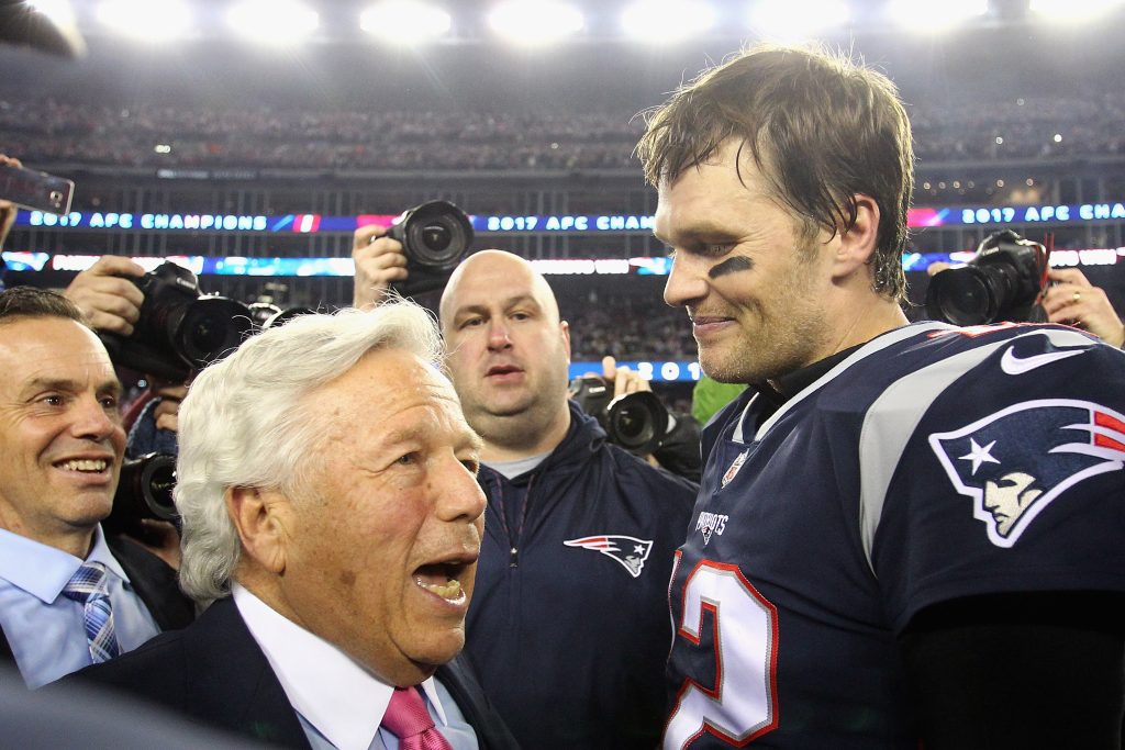 Robert Kraft and Tom Brady