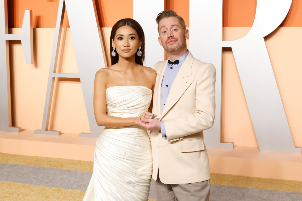 Brenda Song Macaulay Culkin Vanity Fair Oscars