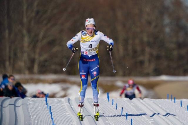 Ebba Andersson conserve son titre mondial sur le skiathlon de Trondheim