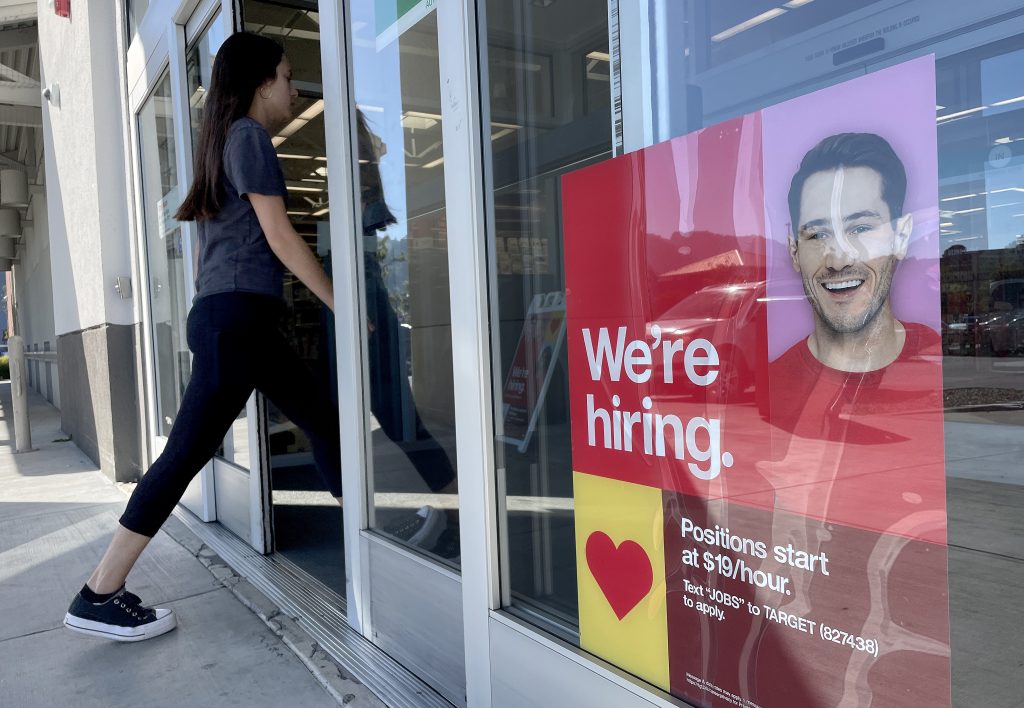 Hiring sign