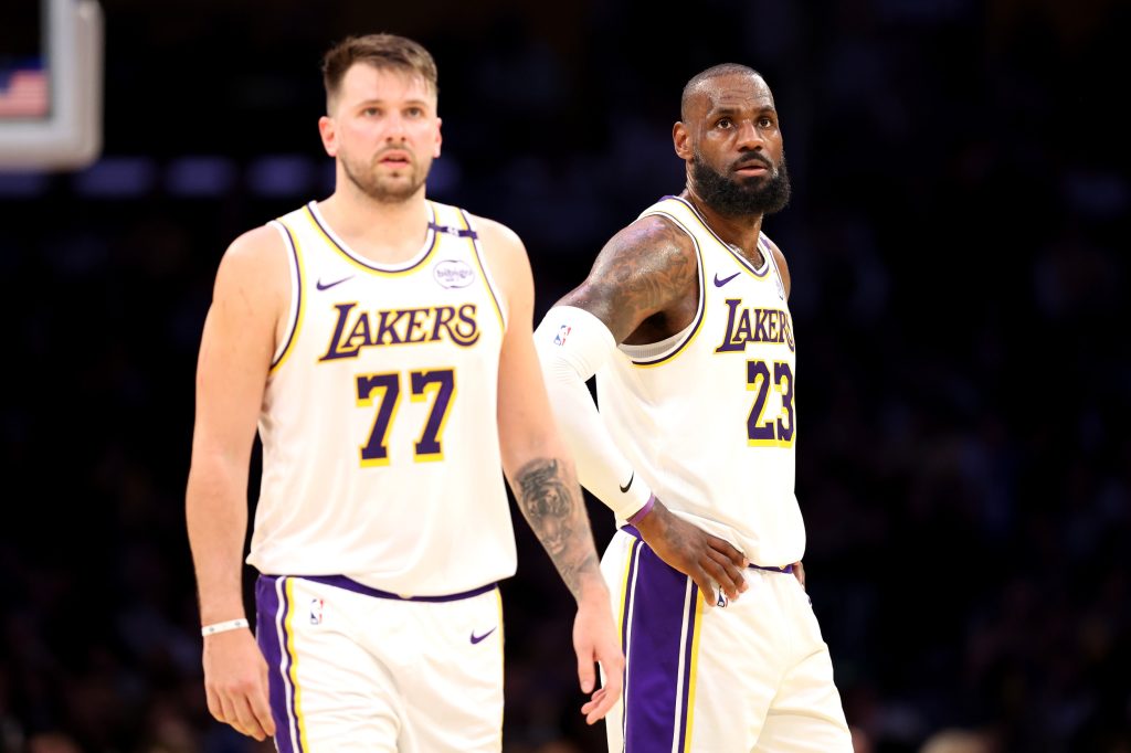 Luka Doncic and LeBron James
