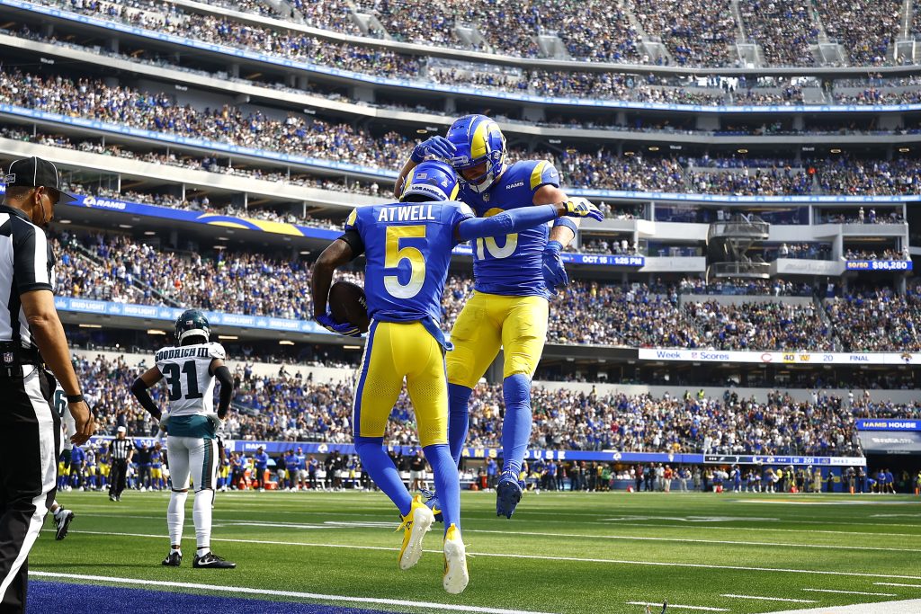 Rams Tutu Atwell and Cooper Kupp