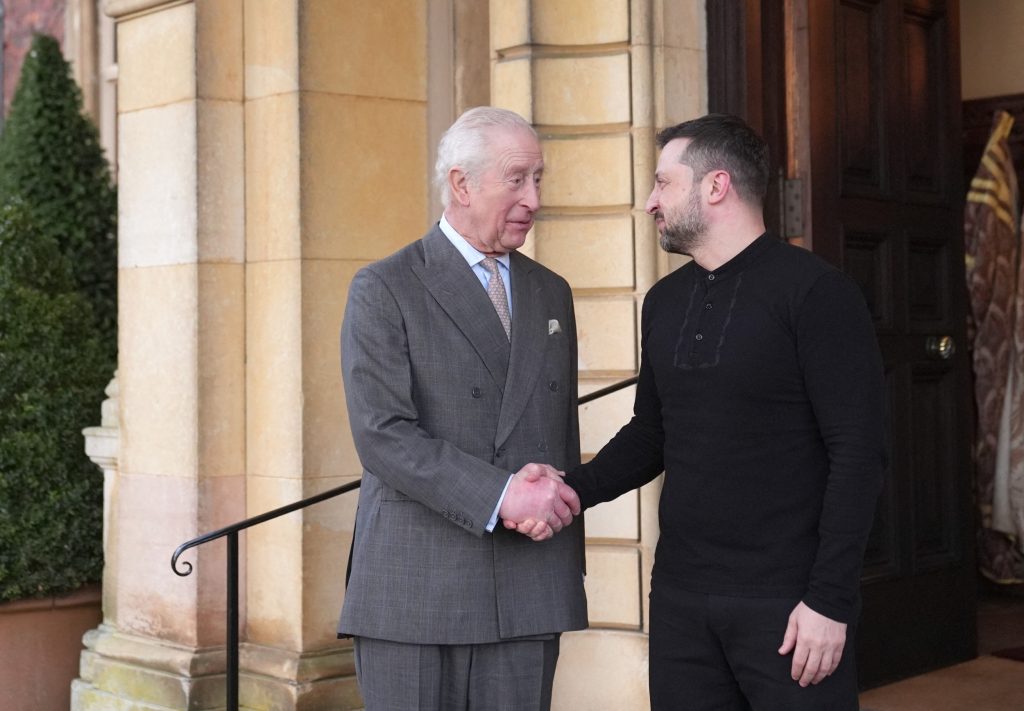 King Charles meets Volodymyr Zelensky